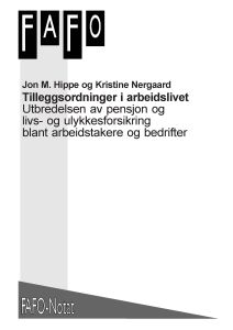 Tilleggsordninger i arbeidslivet