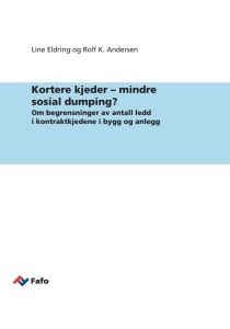 Kortere kjeder – mindre sosial dumping?