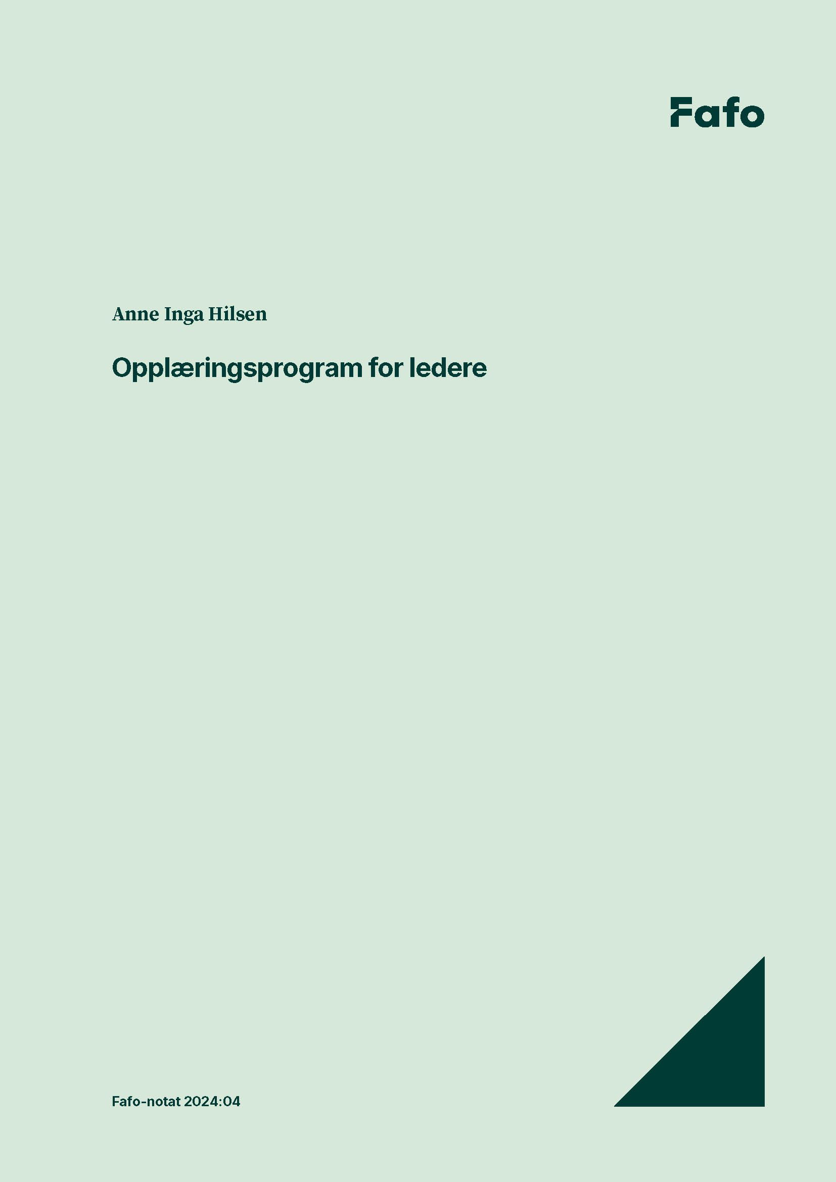 Opplæringsprogram for ledere