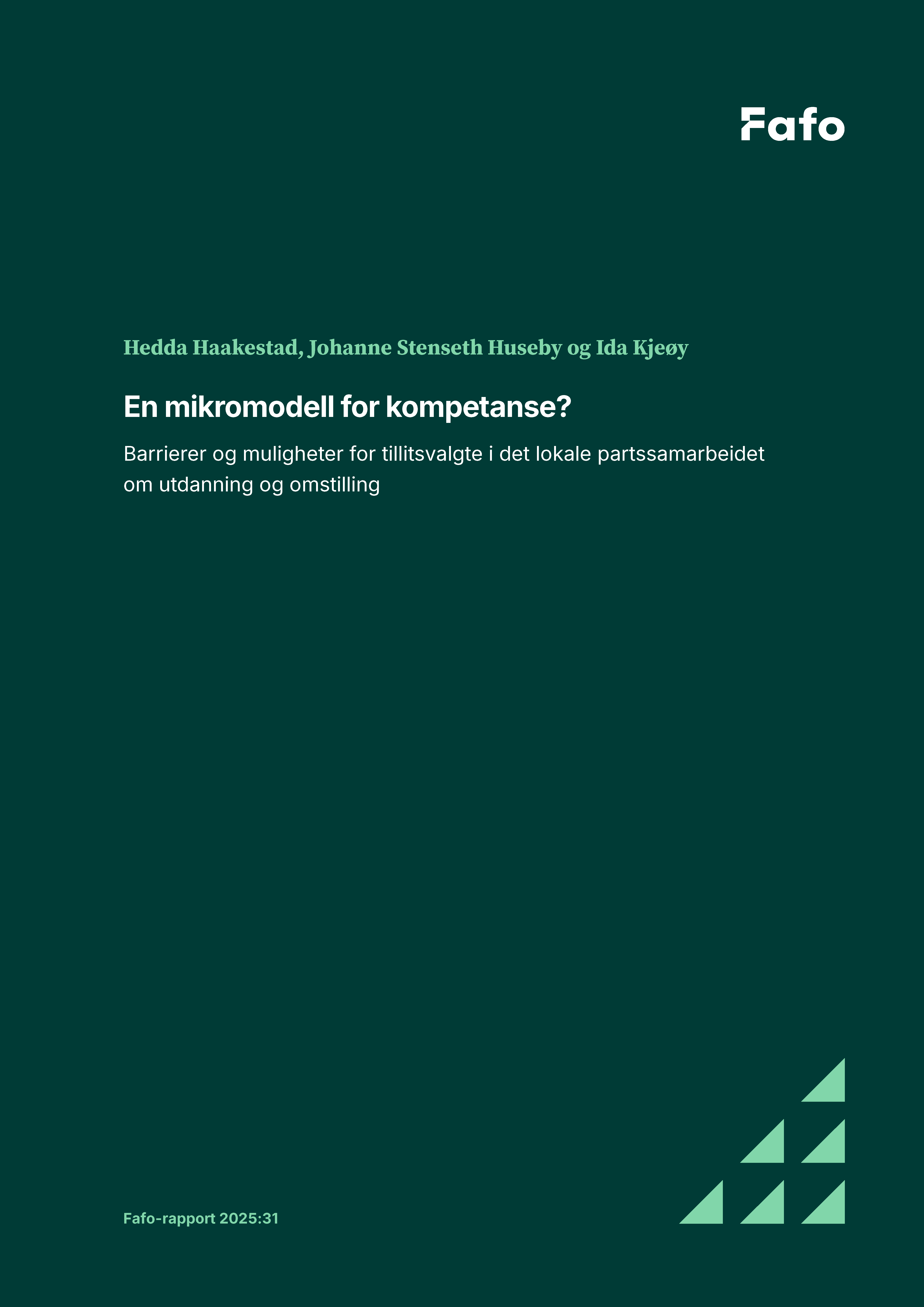 En mikromodell for kompetanse?