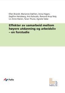 Effekter av samarbeid mellom høyere utdanning og arbeidsliv – en forstudie
