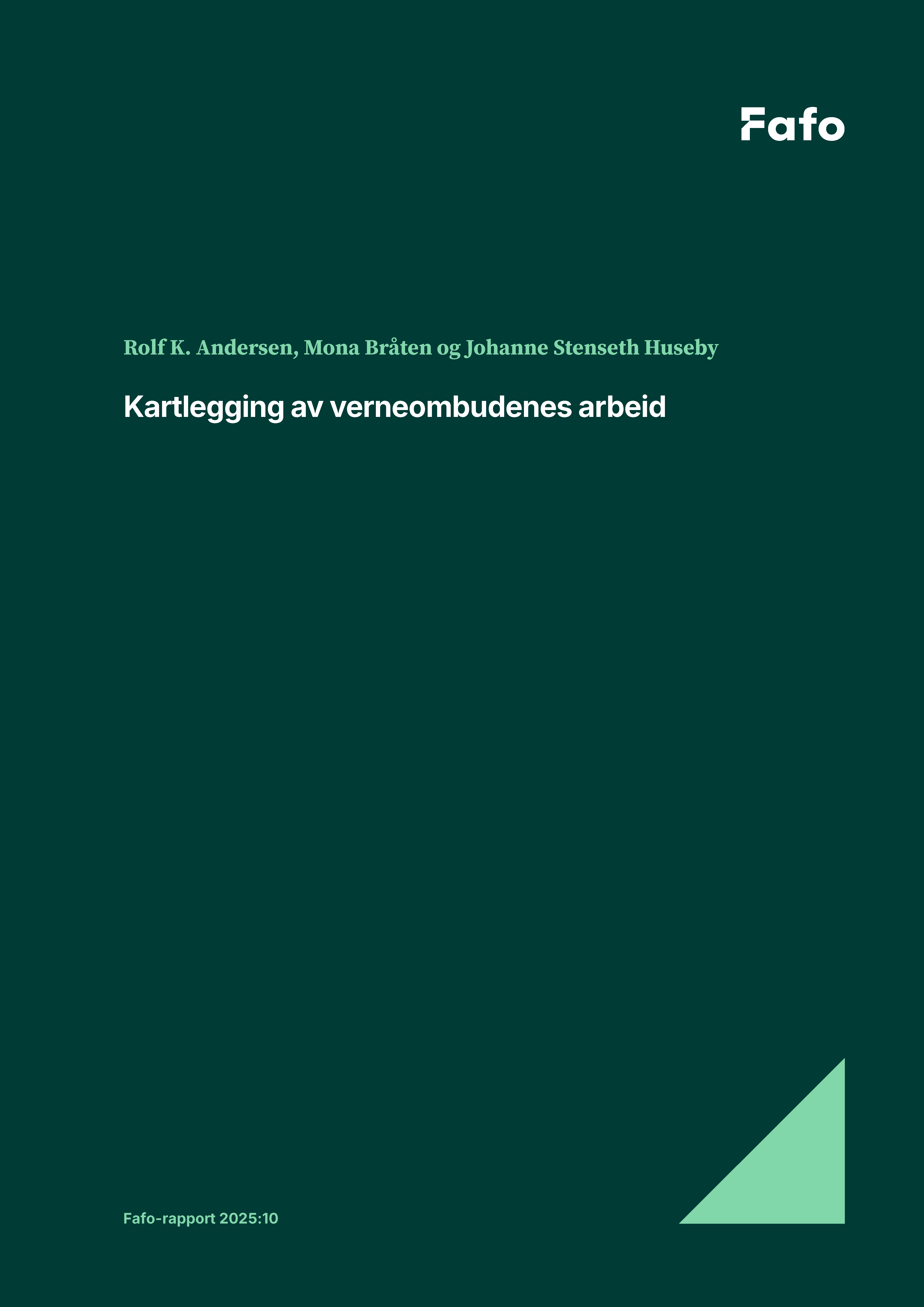 Kartlegging av verneombudenes arbeid