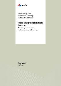 Norsk Sykepleierforbunds tjenester
