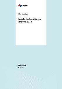 Lokale forhandlinger i staten 2018