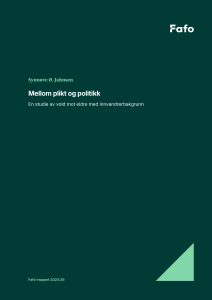 Mellom plikt og politikk