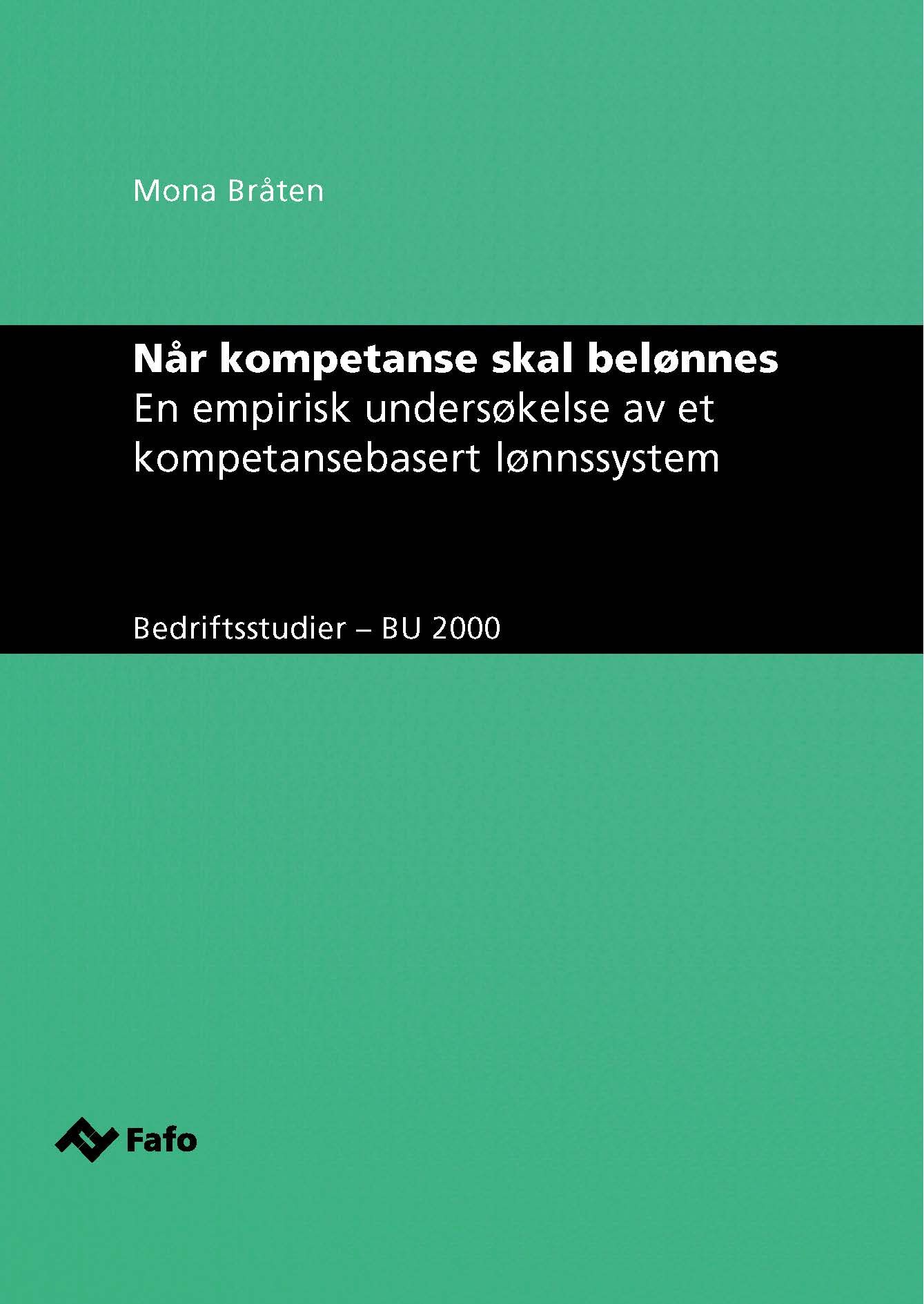 Når kompetanse skal belønnes