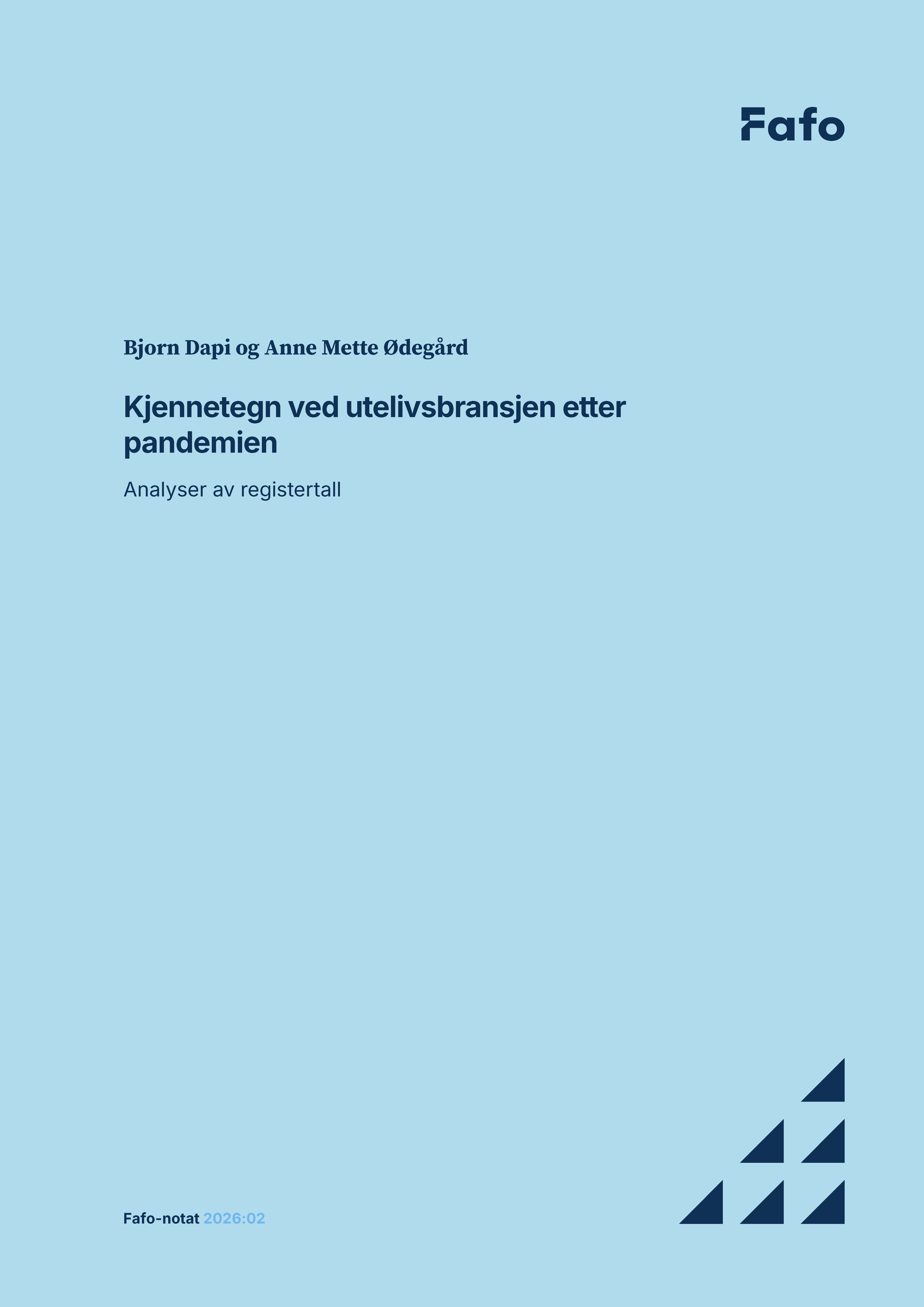 Kjennetegn ved utelivsbransjen etter pandemien
