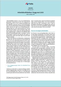 Arbeidskraftsbehov i bygg mot 2035