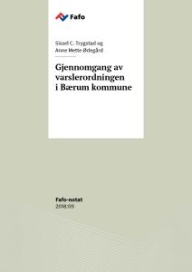 Gjennomgang av varslerordningen i Bærum kommune