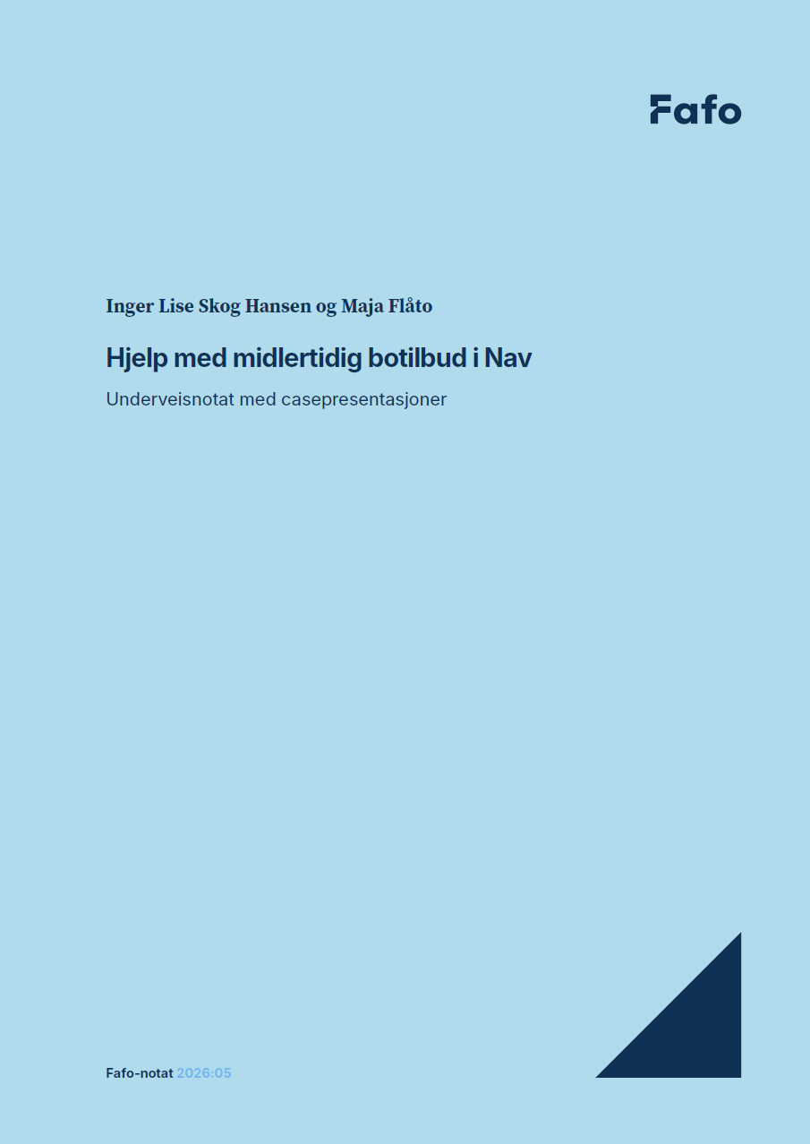 Hjelp med midlertidig botilbud i Nav