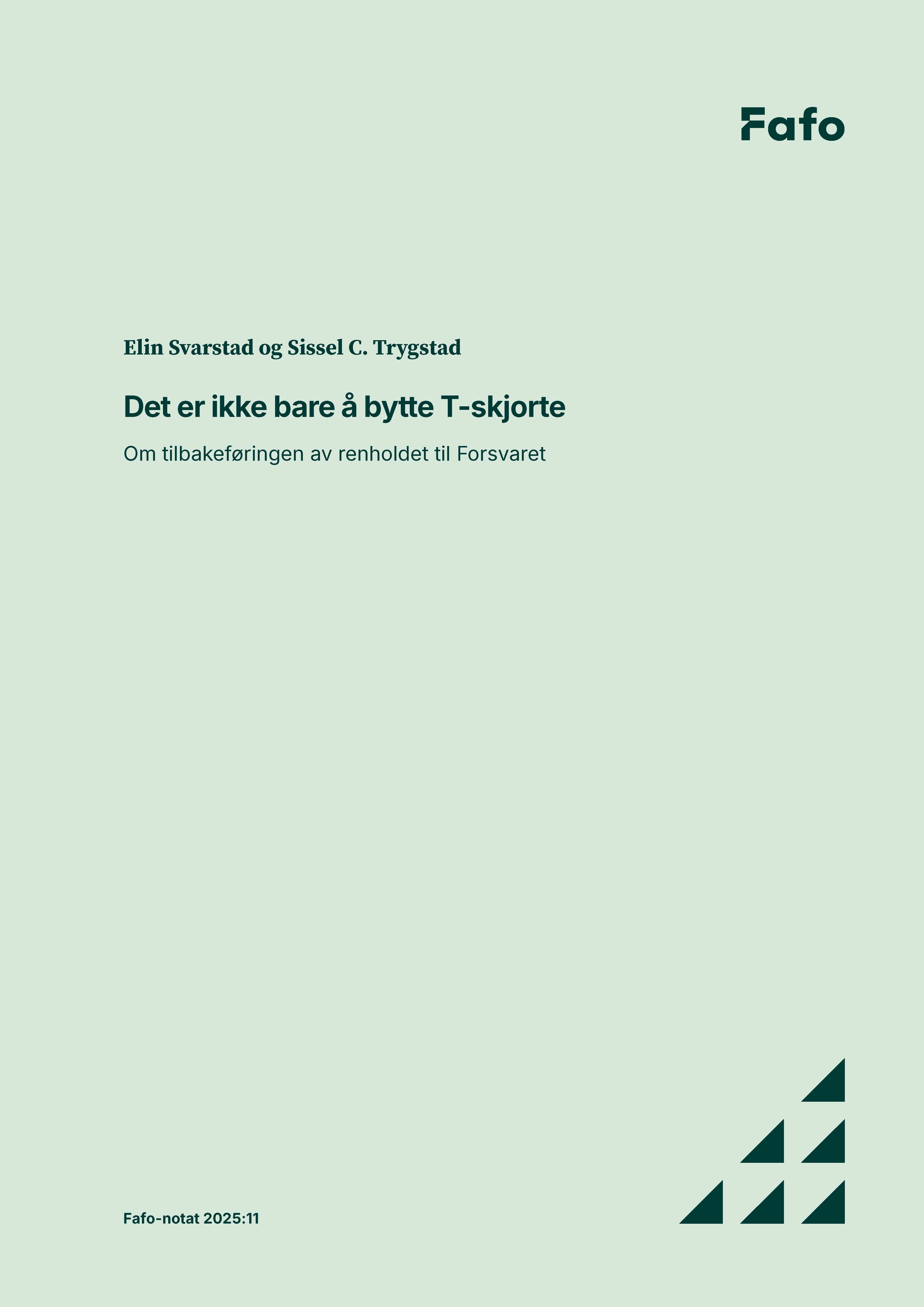 Det er ikke bare å bytte T-skjorte