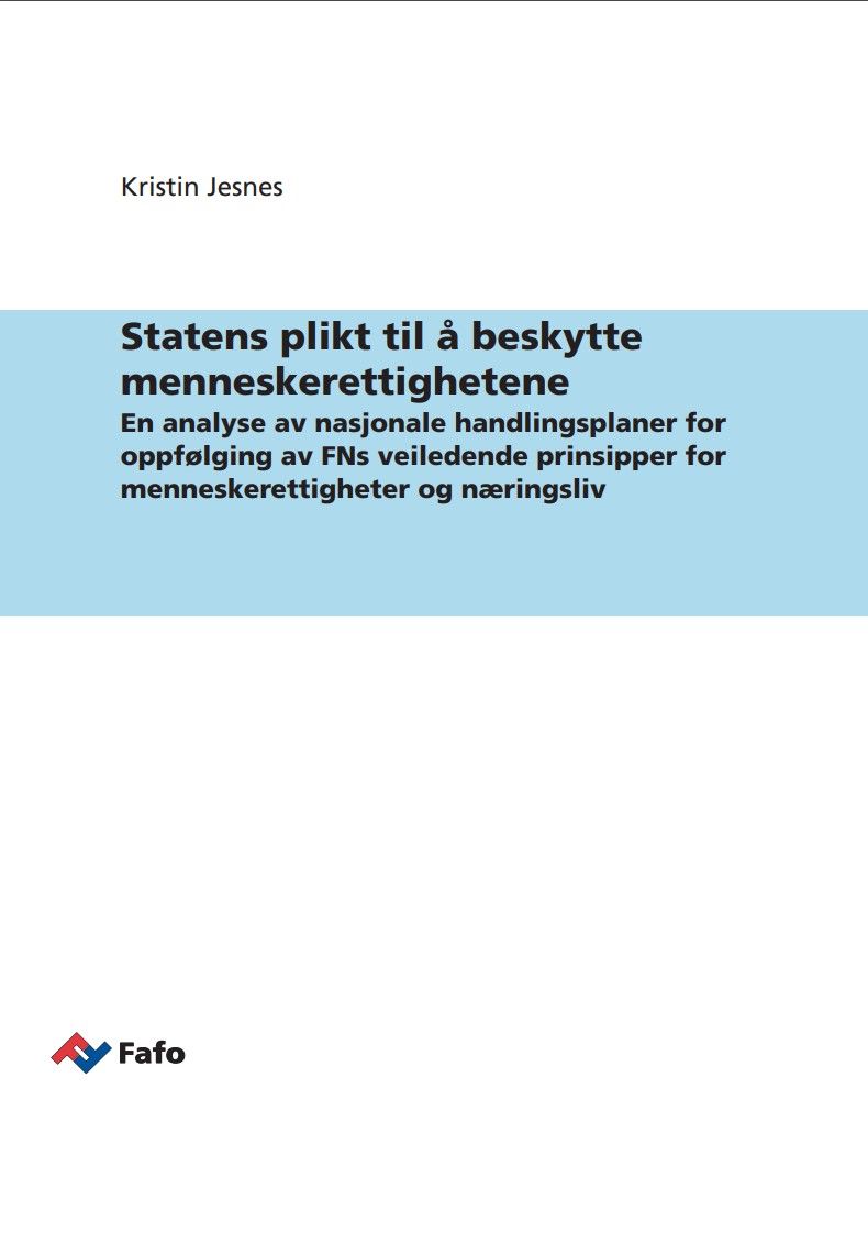 Statens plikt til å beskytte menneskerettighetene