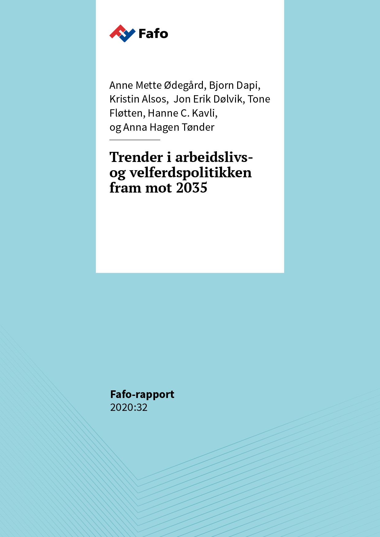 Trender i arbeidslivs- og velferdspolitikken fram mot 2035