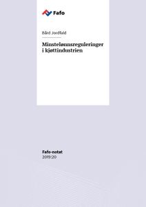 Minstelønnsreguleringer i kjøttindustrien