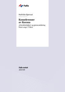 Konsekvenser  av Korona