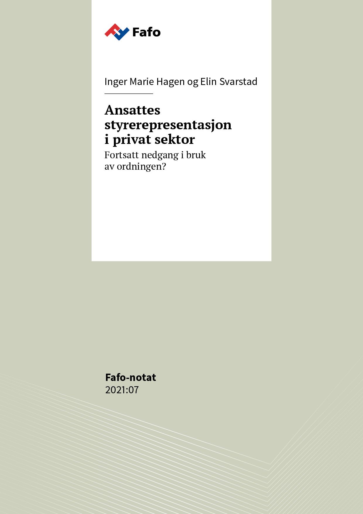 Ansattes styrerepresentasjon i privat sektor