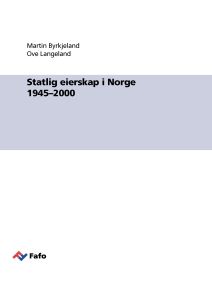Statlig eierskap i Norge 1945–2000