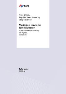 Variasjon innenfor  satte rammer