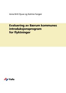 Evaluering av Bærum kommunes introduksjonsprogram for flyktninger