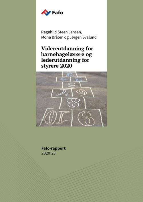 Videreutdanning for barnehagelærere og lederutdanning for styrere 2020