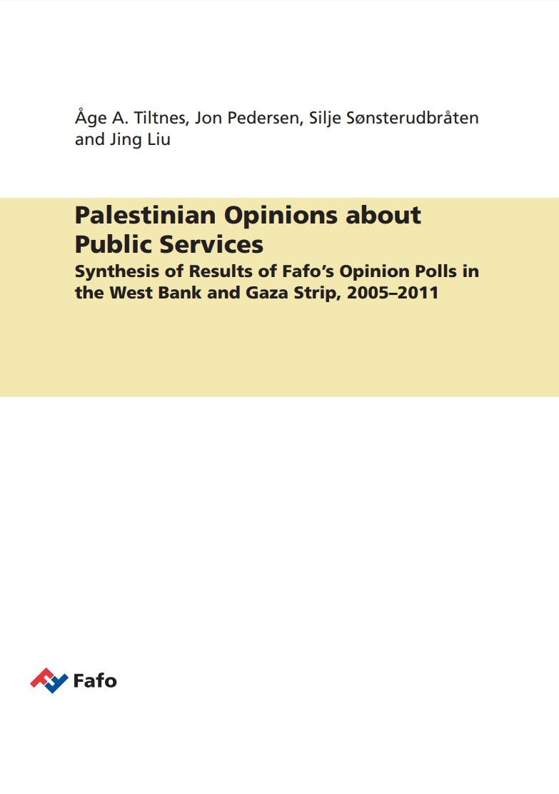 Palestinian Opinions about Public Services