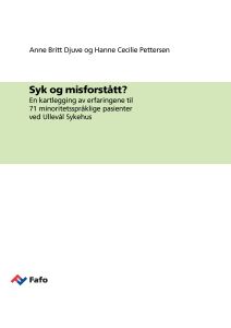 Syk og misforstått?