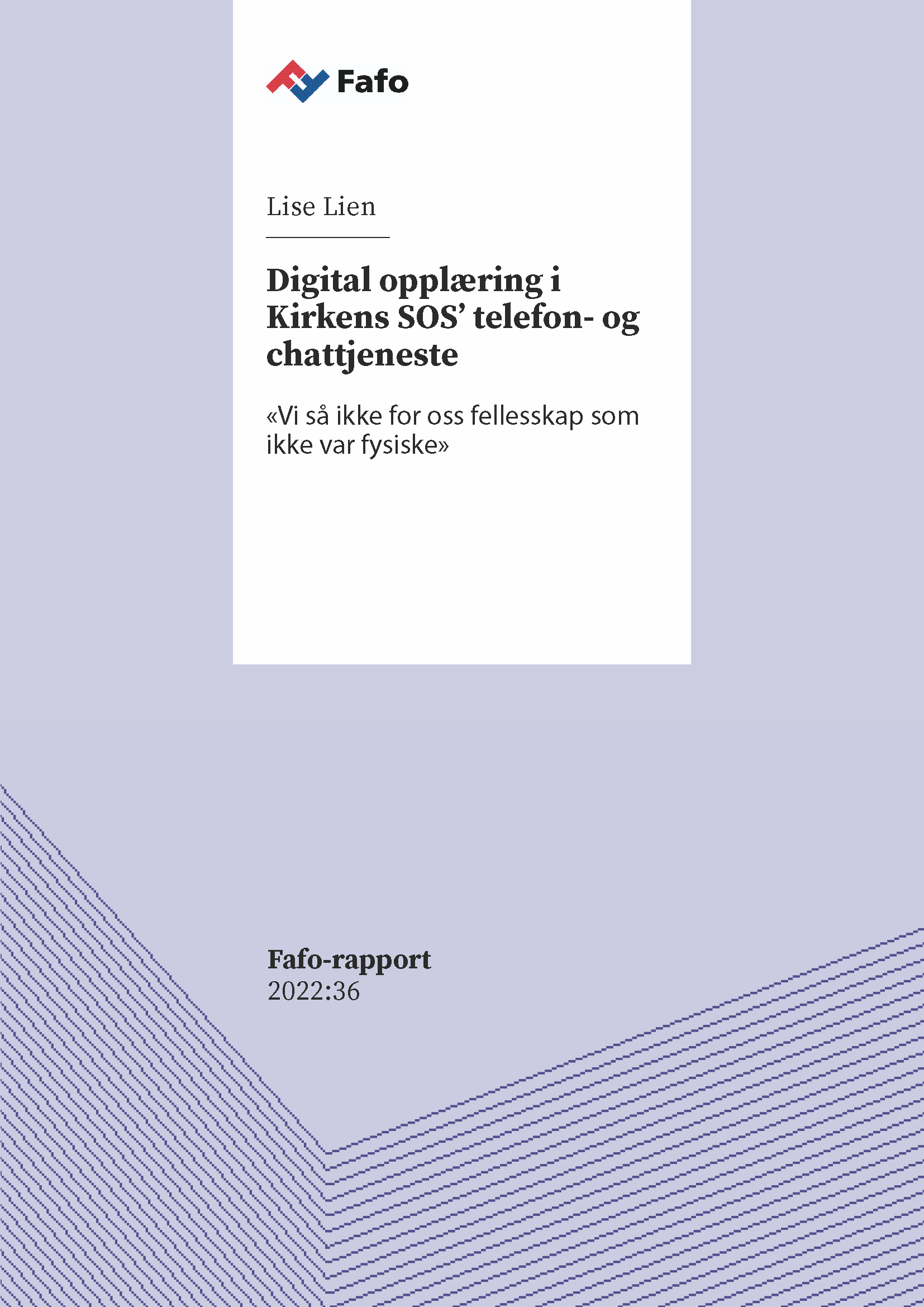 Digital opplæring i Kirkens SOS’ telefon- og chattjeneste