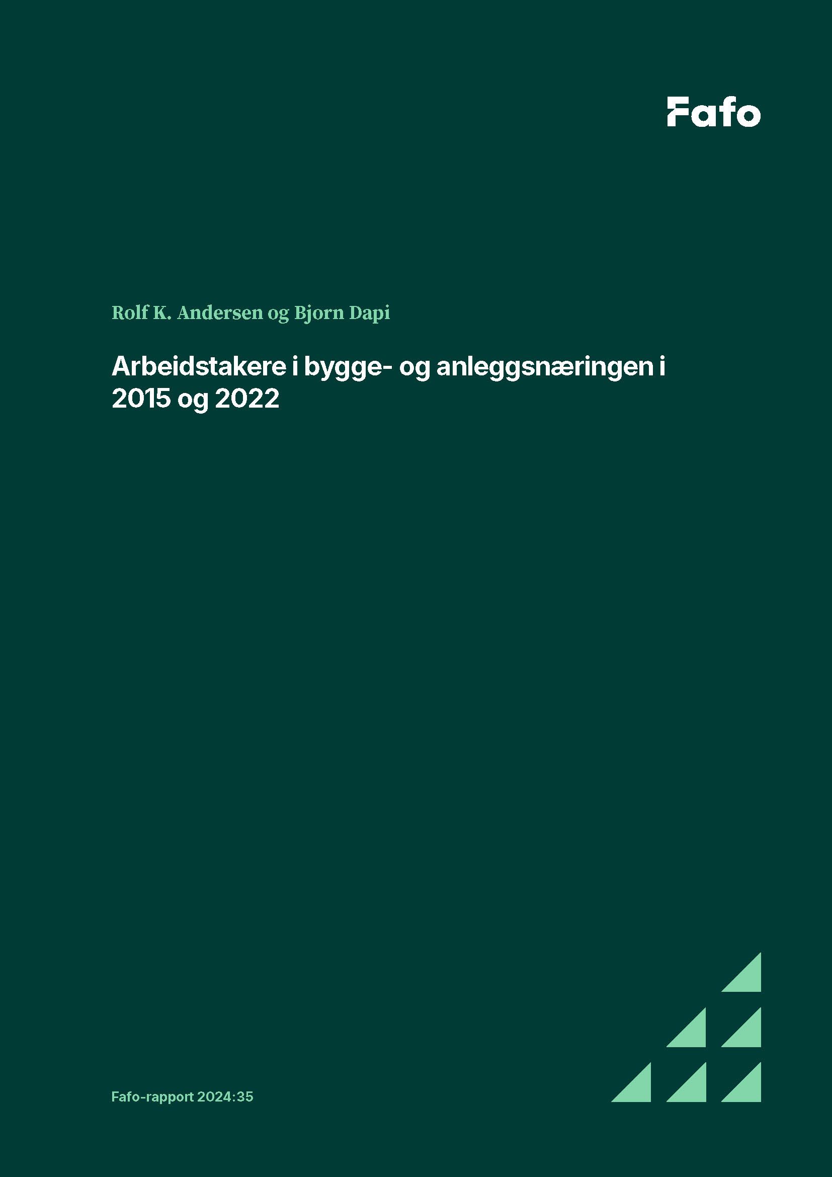 Arbeidstakere i bygge- og anleggsnæringen i 2015 og 2022