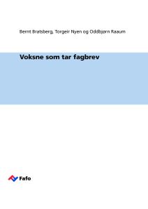 Voksne som tar fagbrev