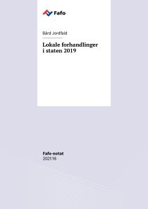 Lokale forhandlinger i staten 2019