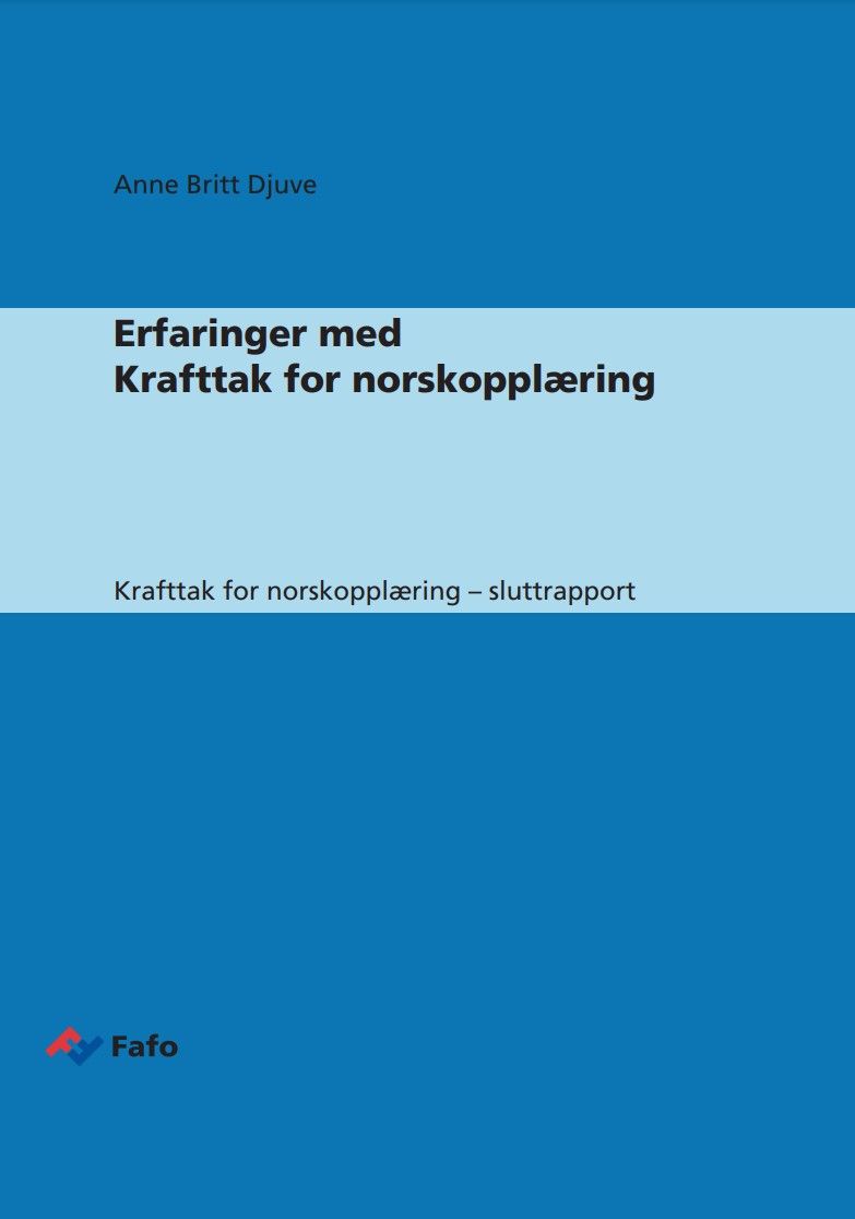 Erfaringer med Krafttak for norskopplæring