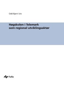 Høgskolen i Telemark som regional utviklingsaktør