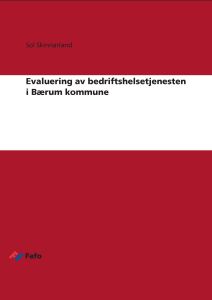 Evaluering av bedriftshelsetjenesten i Bærum kommune