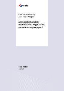 Menneskehandel i arbeidslivet: Oppdatert sammendragsrapport