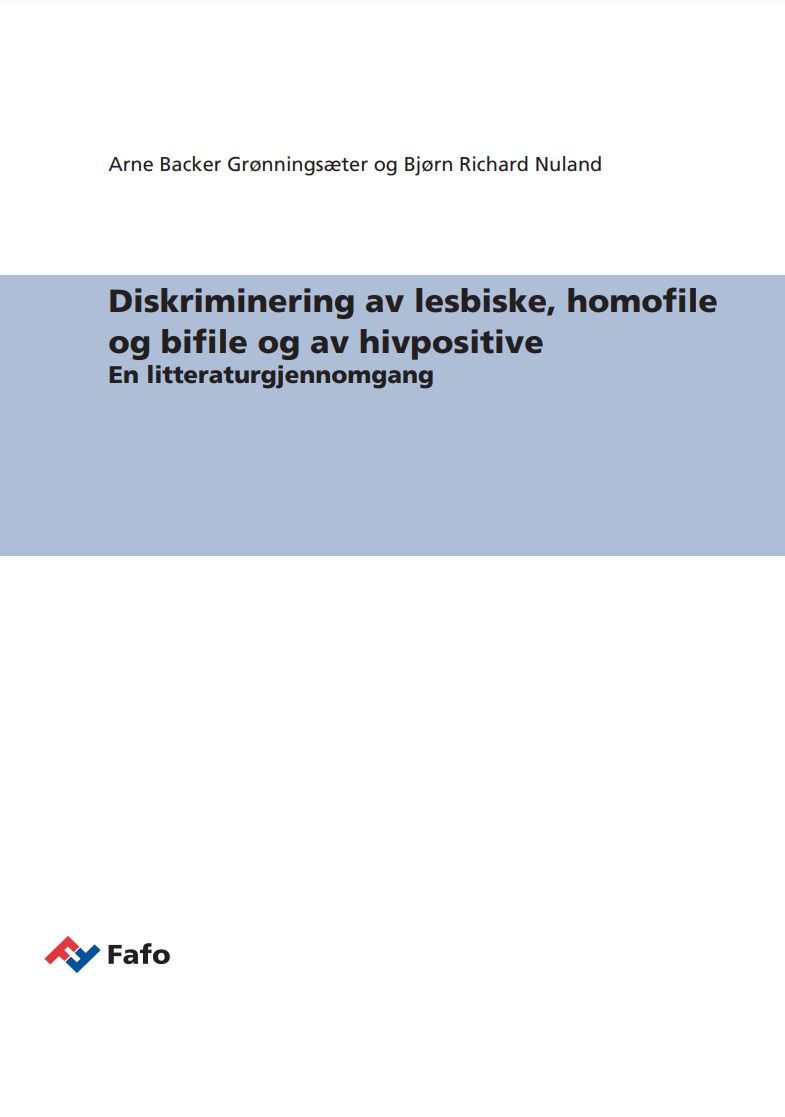 Diskriminering av lesbiske, homofile og bifile og av hivpositive