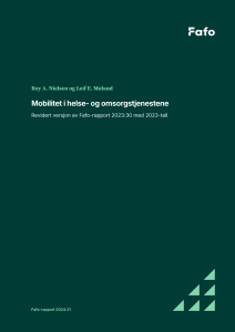 Mobilitet i helse- og omsorgstjenestene