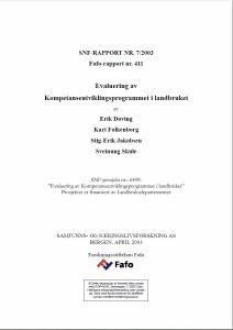 Evaluering av Kompetanseutviklingsprogrammet i landbruket