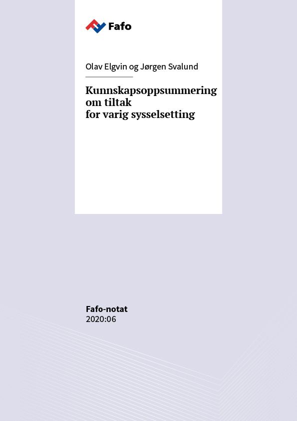 Kunnskapsoppsummering om tiltak for varig sysselsetting