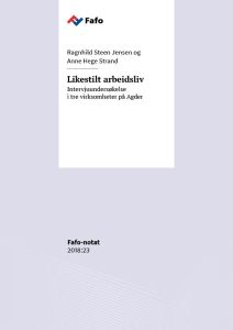 Likestilt arbeidsliv