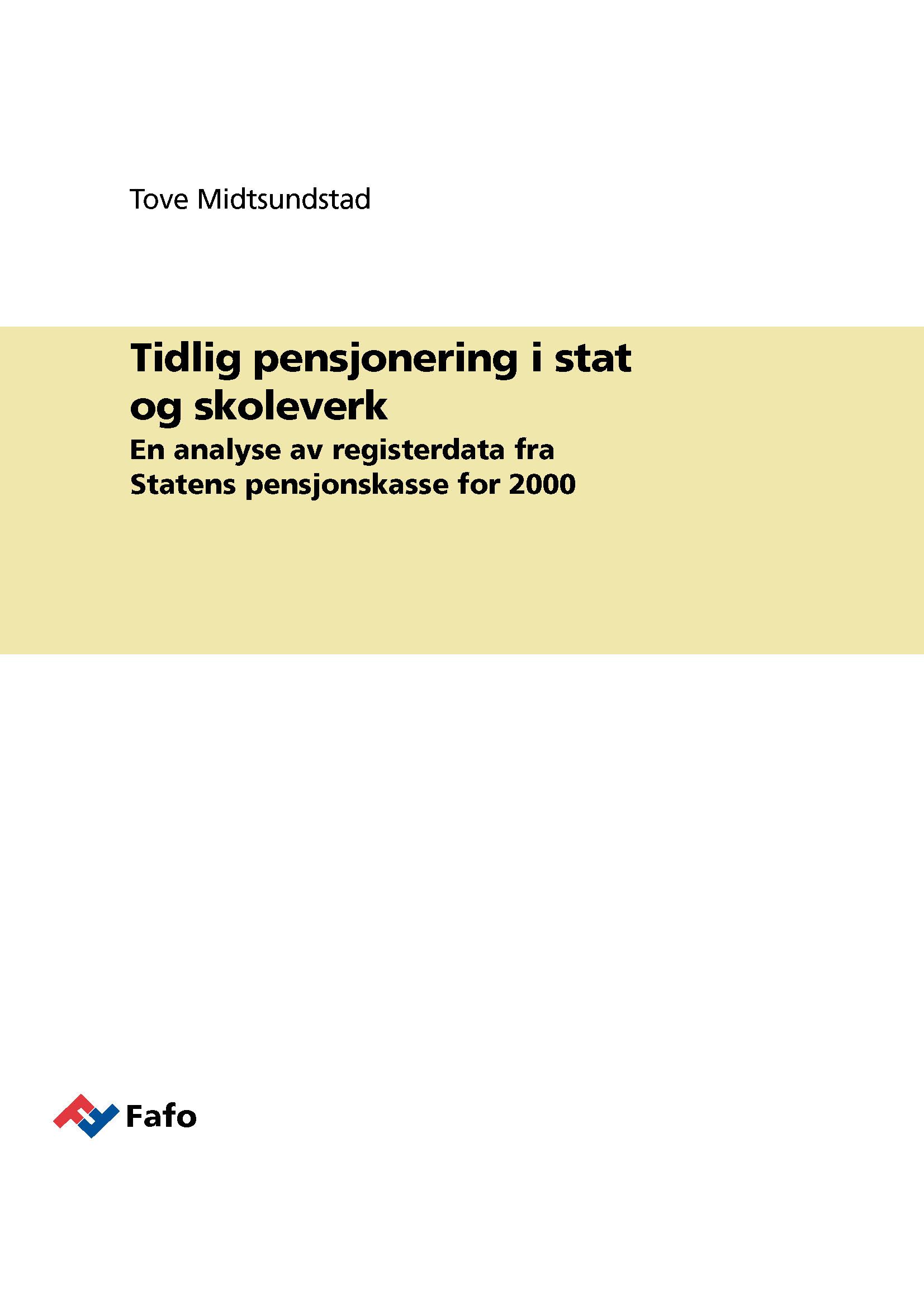 Tidlig pensjonering i stat og skoleverk