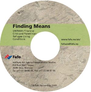 Finding Means. UNRWA’s Financial Crisis and Refugee Living Conditions