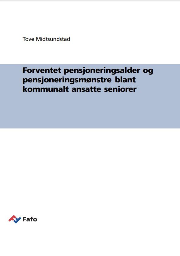 Forventet pensjoneringsalder og pensjoneringsmønstre blant kommunalt ansatte seniorer