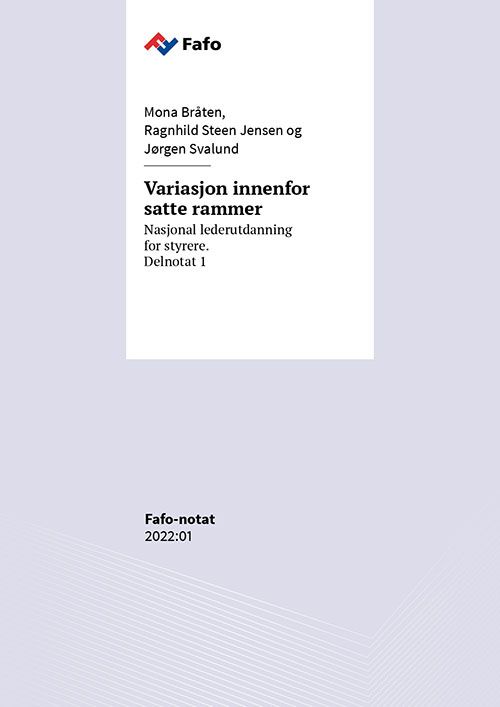 Variasjon innenfor  satte rammer