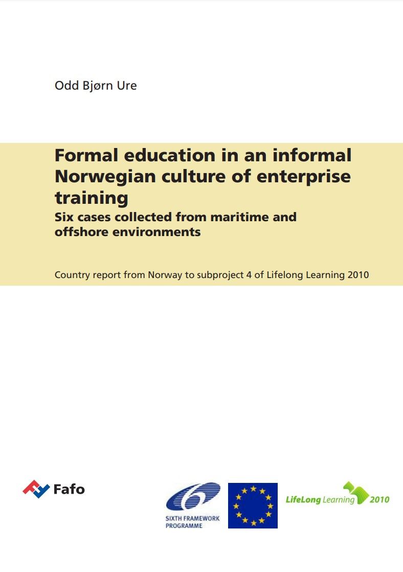 Formal education in an informal Norwegian culture of enterprise training
