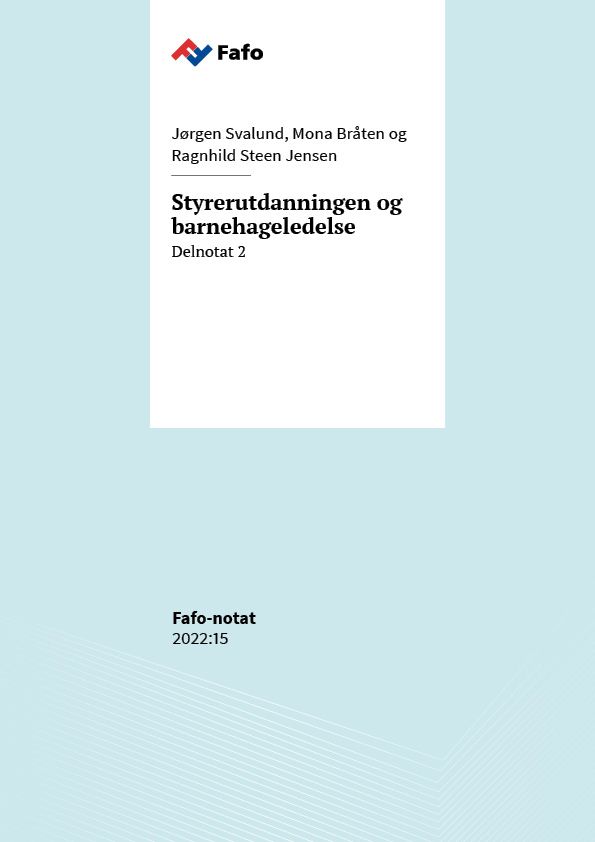 Styrerutdanningen og barnehageledelse