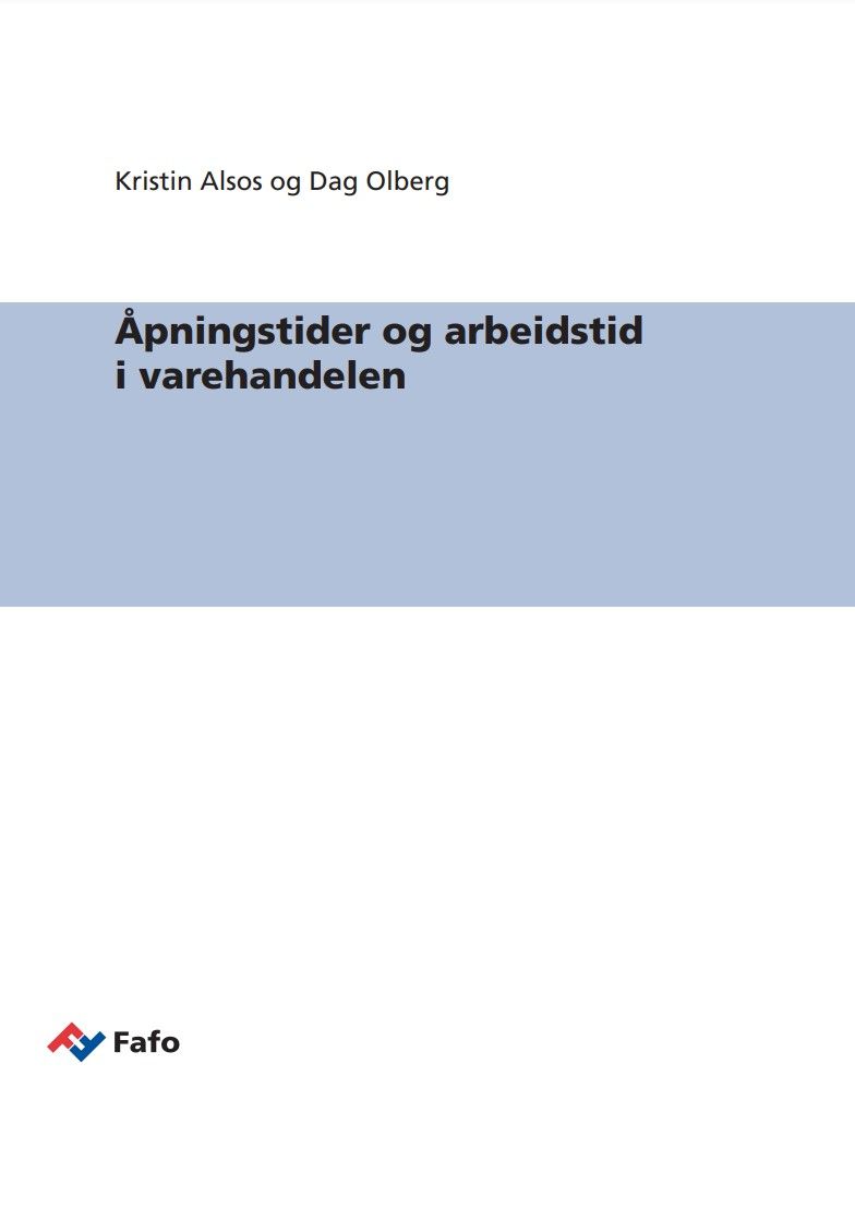 Åpningstider og arbeidstid i varehandelen