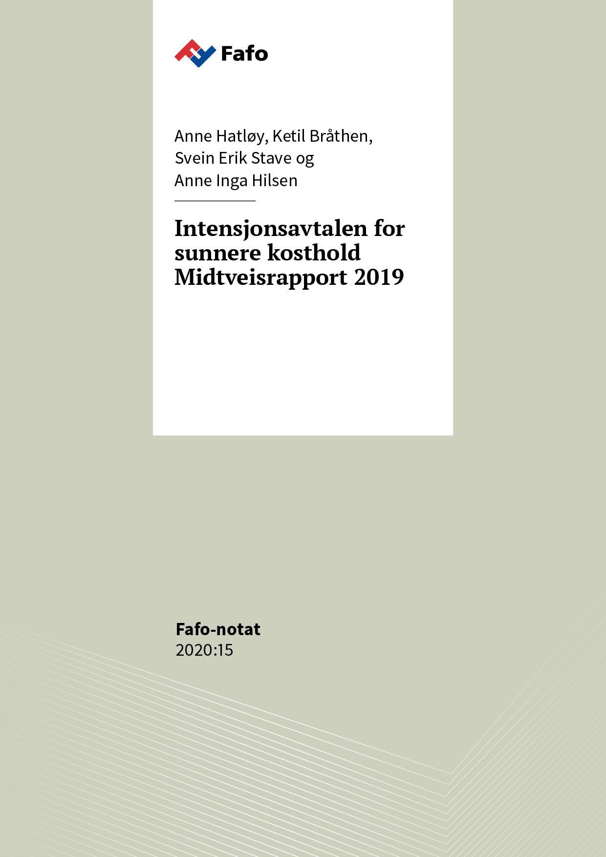 Intensjonsavtalen for sunnere kosthold: midtveisrapport 2019