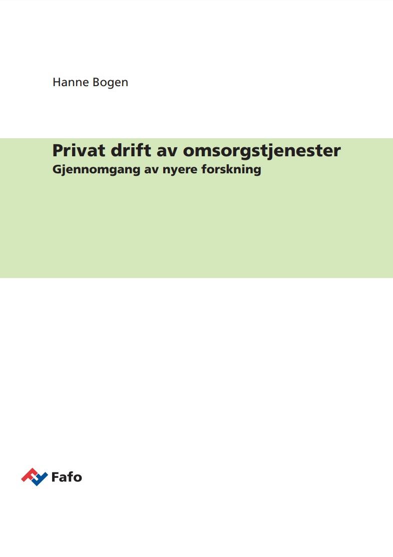 Privat drift av omsorgstjenester