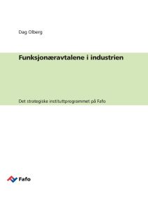 Funksjonæravtalene i industrien