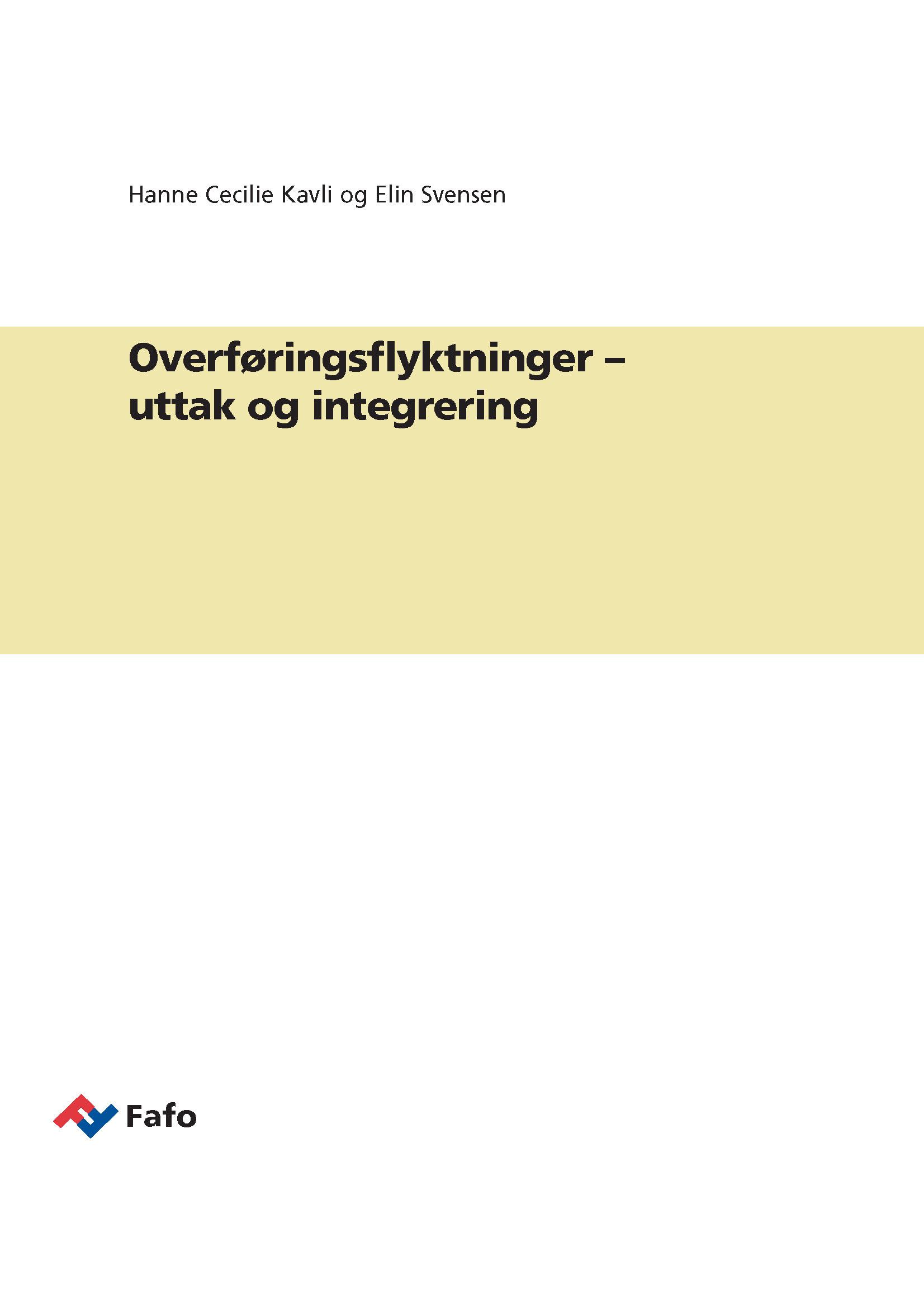 Overføringsflyktninger – uttak og integrering